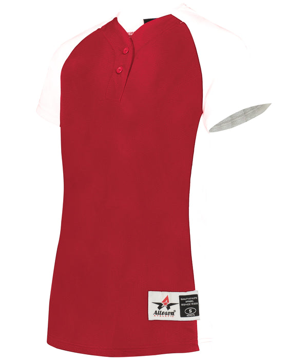 Alleson Girls Two-Button Softball Jersey